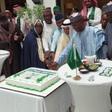 (M) The Ambassador of the Kingdom of Saudi Arabia in Nigeria, Mr Faisal Alghamdi, (3rdL) Nasir El-Rufai, former Governor of Kaduna State, (2ndL) Abubakar Bello-Lolo, the former Governor of Niger and others. [NAN]
