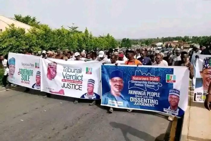 Tribunal protest in Akwanga [Dailypost]