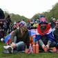 Sophie Smith, Oliver Smith, and Scott Vallely from Winchester sit at Hyde Park on the day of Britain’s King Charles’ coronation ceremony, in London, Britain May 6, 2023. REUTERS/Emilie Madi.