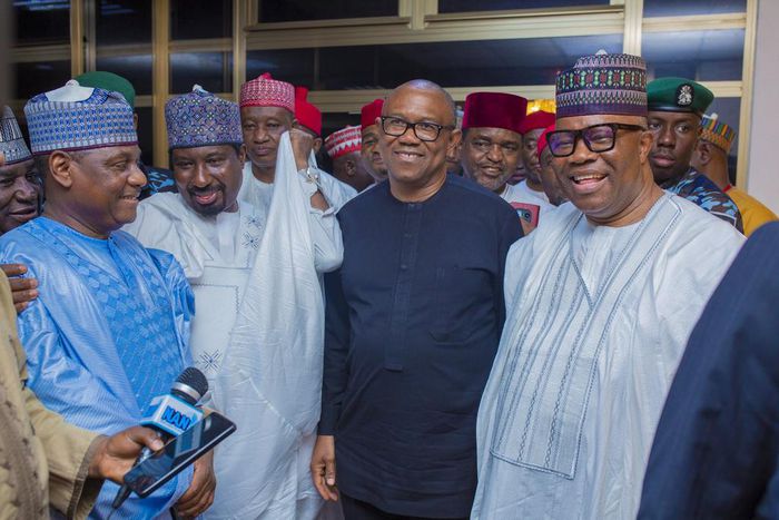 Obi's presence at APC chieftain's son's wedding sign of united Nigeria - Akpabio. [Twitter:@Senator_Akpabio]