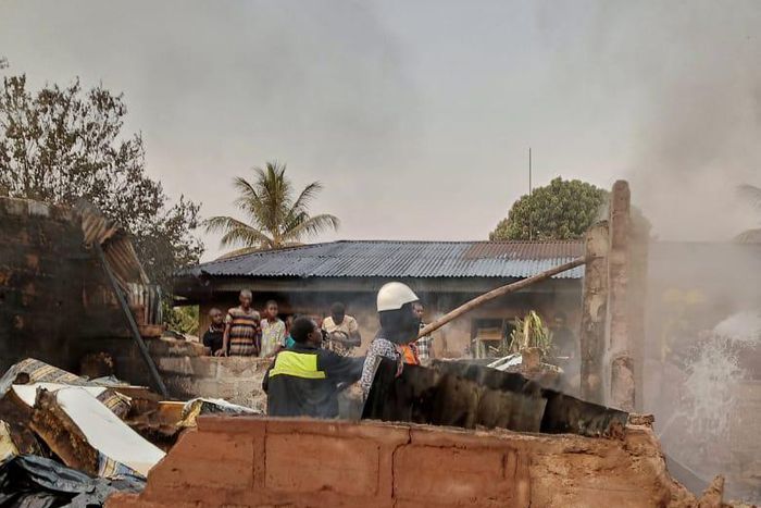 Pandemonium in Anambra as fire razes foam depot