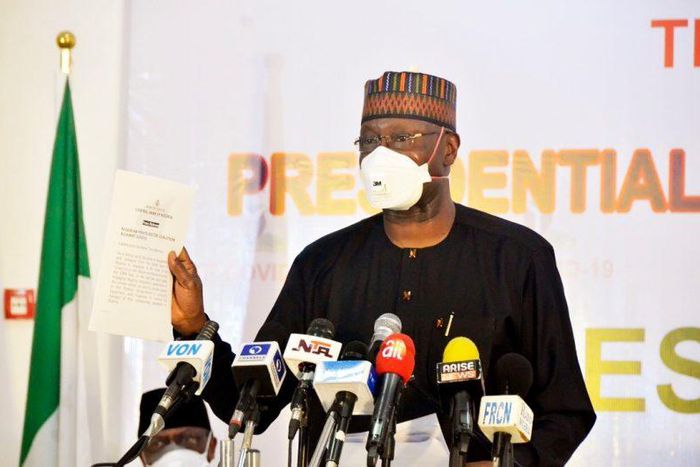 Mr Boss Mustapha. (PM News_