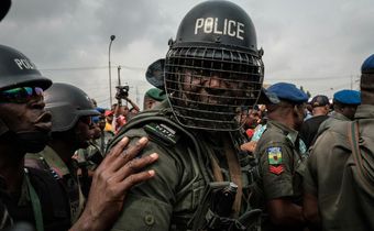 Nigeria's police force will have the main responsibility for securing Saturday's rescheduled election, although they can call in the military if needed, election officials say