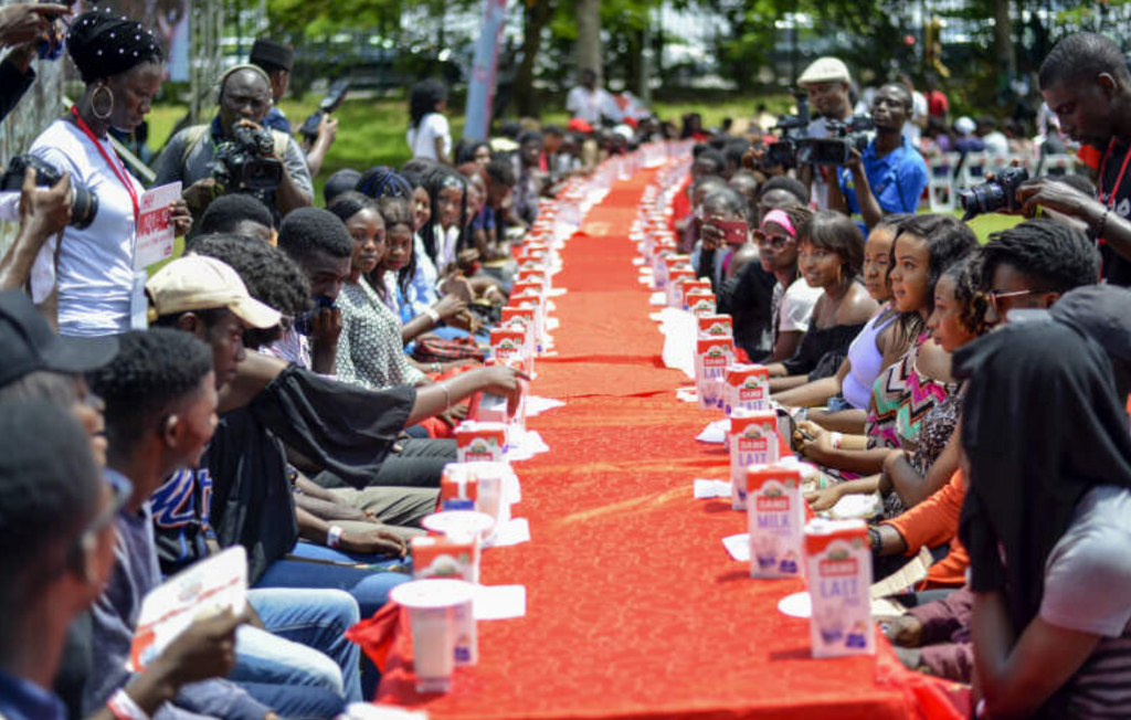 Longest drinks pouring relay is a Guinness World Record held by Nigeria [GWR]