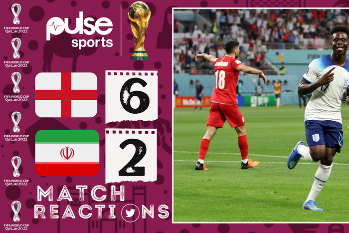 Social media reactions as England destroy Iran in World Cup opener