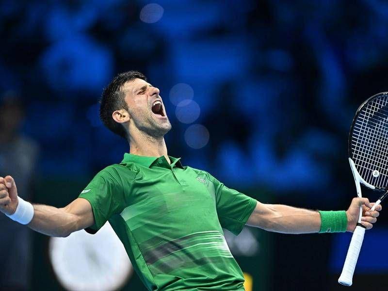Novak Djokovic stayed undefeated in Red Group after victory against Medvedev