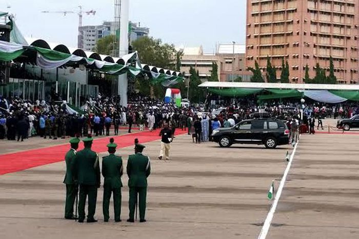 The Eagle Square, Abuja is the venue purposely built for inauguration and other presidential events. [Guardian]