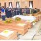 Remains of the victims of the St. Francis Catholic Church, Owo attack at the funeral service on Friday.