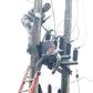 The lifeless body of the suspect was seen dangling on the high-tension pole [Punch]