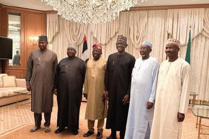 Tinubu meets governors of states that share boundaries with Niger Republic. [Presidency]