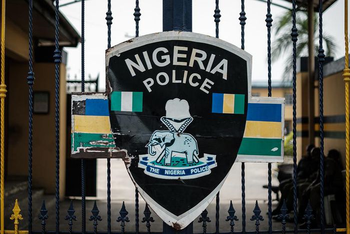 Nigerian Police Station entrance gate (NNN)
