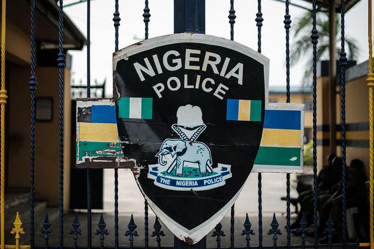 Nigerian Police Station entrance gate (NNN)