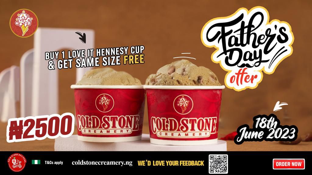Enjoy Father's Day with the Cold Stone Father's Day and Energize deals