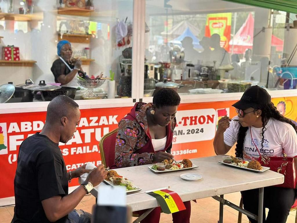 Afua Asantewaa at Chef Faila's cook-a-thon