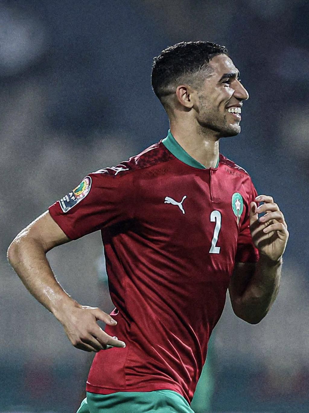 Achraf Hakimi smiles again.