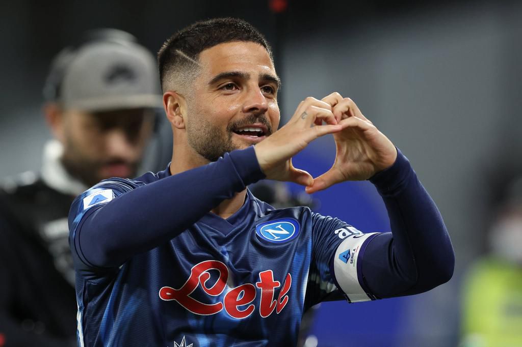Lorenzo Insigne celebrating a goal