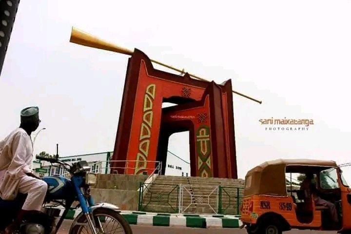 Roundabout built by Ganduje