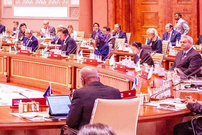 President Bola Tinubu at the G-20 Summit. [Presidency]