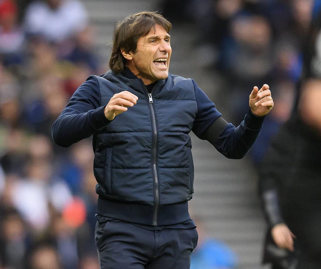 Tottenham Manager Antonio Conte during a Premier League match at the Tottenham Hotspur Stadium on January 1, 2023.