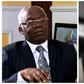 A photo combination of Femi Falana and a fuel pump nozzle. [ChannelsTV]