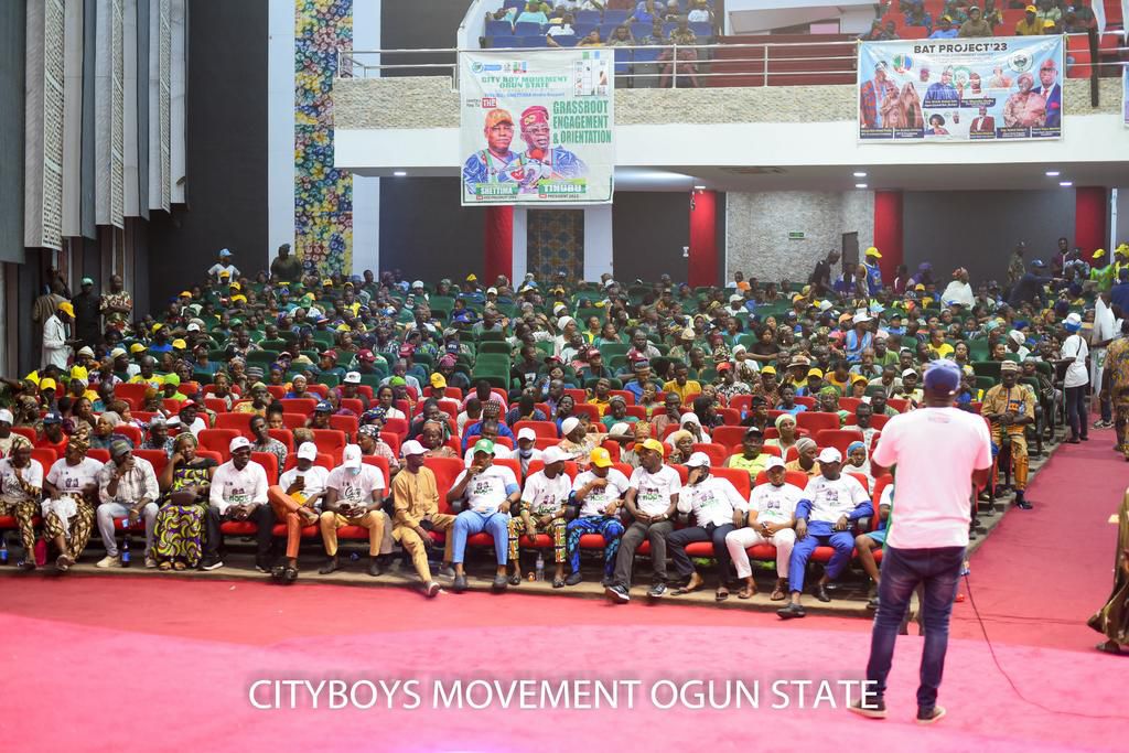Seyi Tinubu joins Ogun youths' final City Boy Movement campaign in Abeokuta.