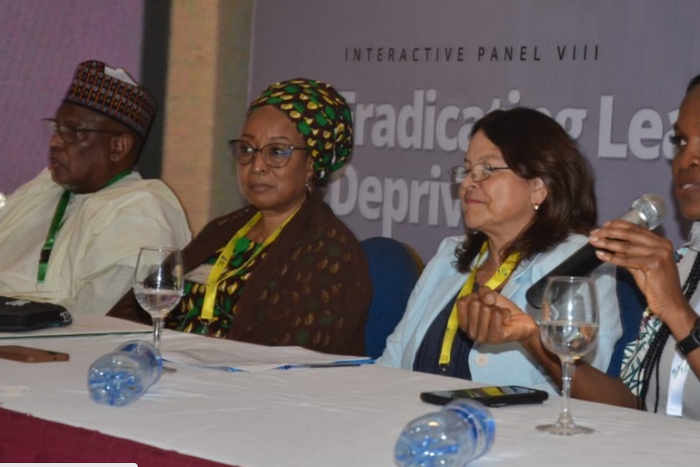 From left: Dr Hamid Bobboyi, Executive Secretary of the Universal Basic Education Commission (UBEC), Mrs. Maryam Uwais, Senior Special Assistant to the President on Social Investment,   Ms Cristian Munduate, Country Representative, UNICEF and  Omowale ...