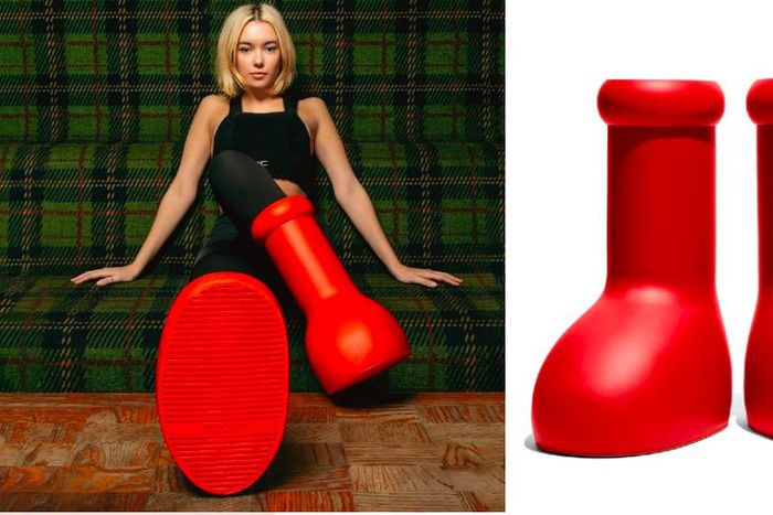 What do you think about these red boots [Dailyhive]