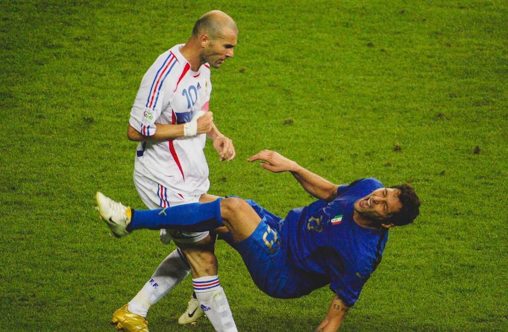 Zinedine Zidane and Marco Materazzi