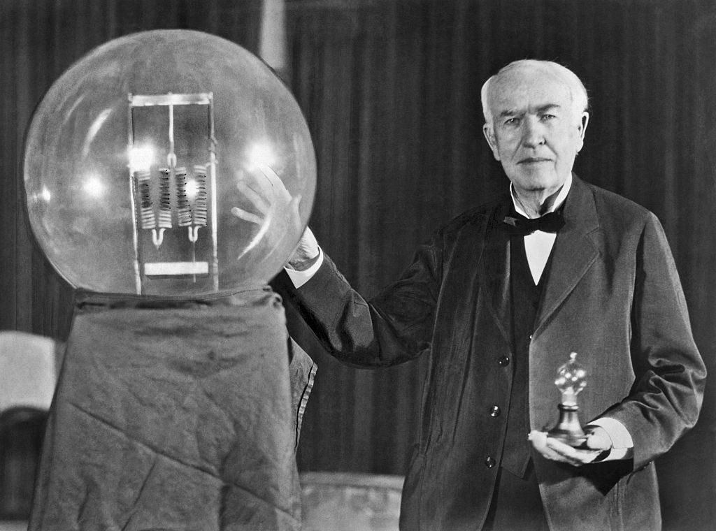 Thomas Edison and the light bulb [GettyImages]