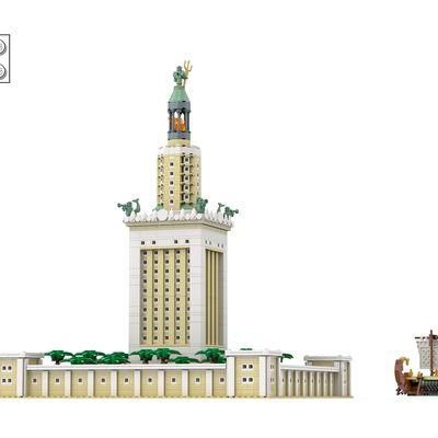 A nano-figure scaled model of the Lighthouse of Alexandria [Pinterest]