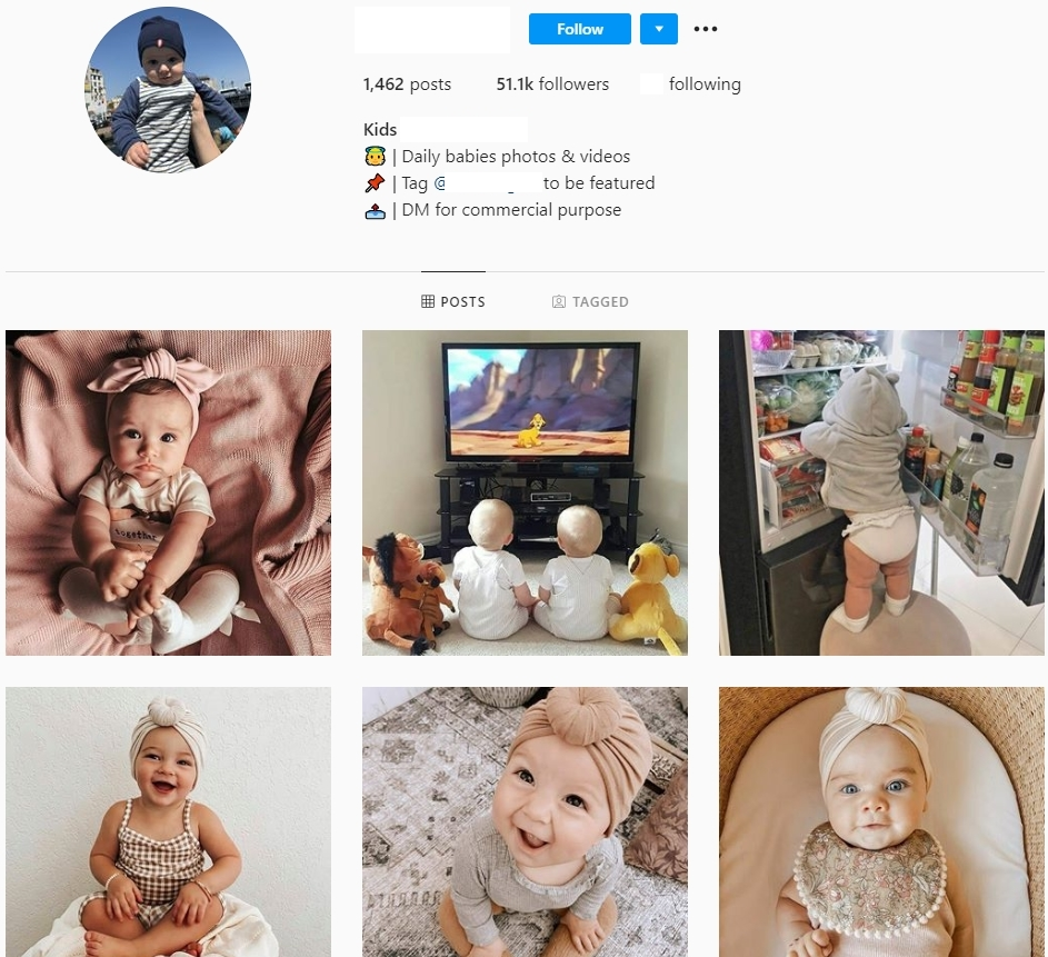 Millennials open Instagram account for their children [Tonyriver]