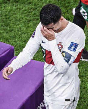 Ronaldo was left in tears after Portugal's World Cup exit.
