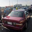 One of the impounded unpainted vehicles use as taxi for one chance operations in Abuja. [NAN]