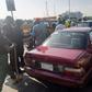 One of the impounded unpainted vehicles use as taxi for one chance operations in Abuja. [NAN]