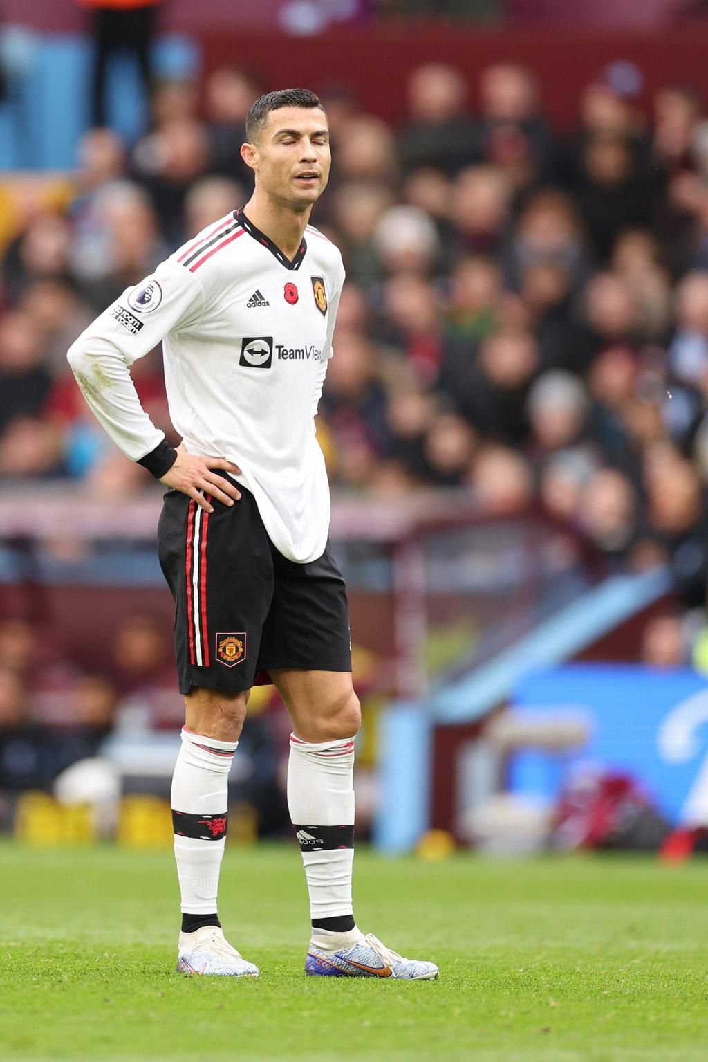 Cristiano Ronaldo of Manchester United against Aston Villa on November 6, 2022.