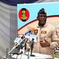 Chief of the Air Staff (CAS), AVM Hassan Abubakar, addressing troops during Sallah celebration in Maiduguri [NAN]