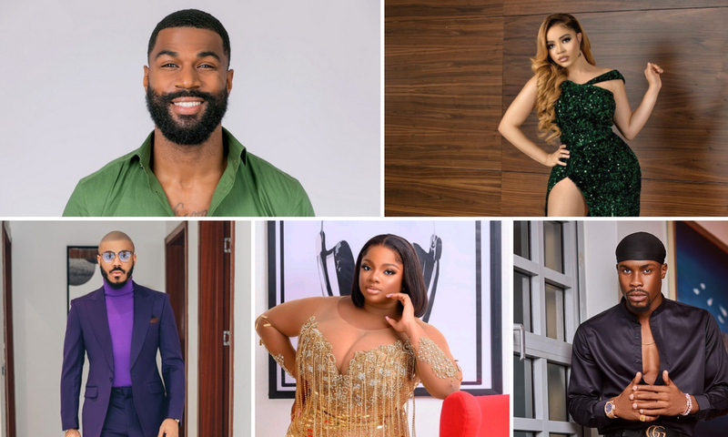 From left to right and top to bottom: Mike, Nengi, Ozo, Dorathy, and Neo are the most uncontroversial BBNaija housemates of all time, according to ChatGPT