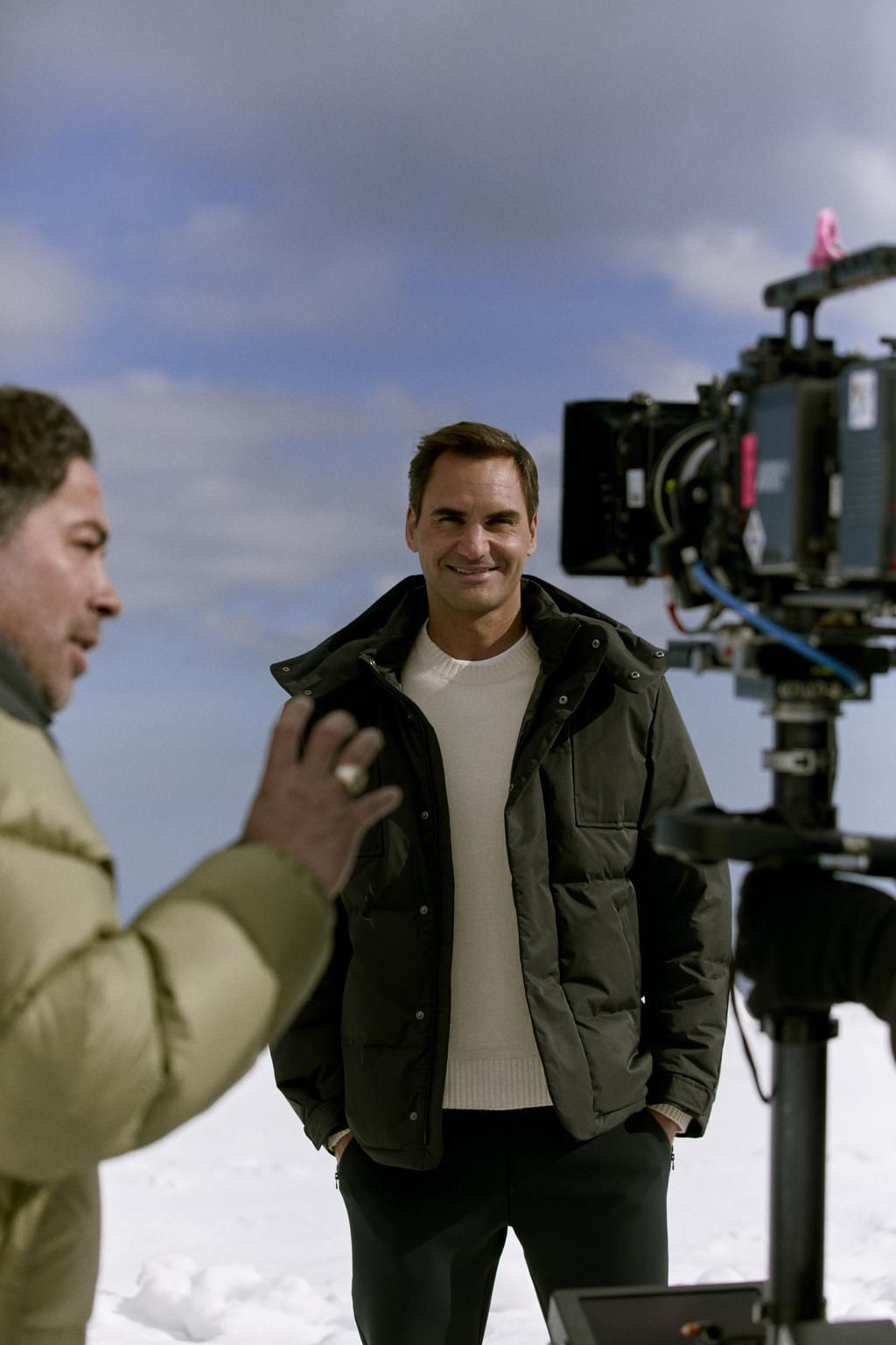 3-MoetChandon ‘toasttoroger’  Roger Federer and Emmanuel Cossu-behind the scene Switzerland 2022 Morgane Lay
