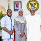 Aminat's father, Mr Ibrahim Yusuf, the graduand, Aminat Yusuf, Governor Babajide Sanwo-Olu of Lagos State and Aminat's mother, Mrs Halima Yusuf. [LASG]