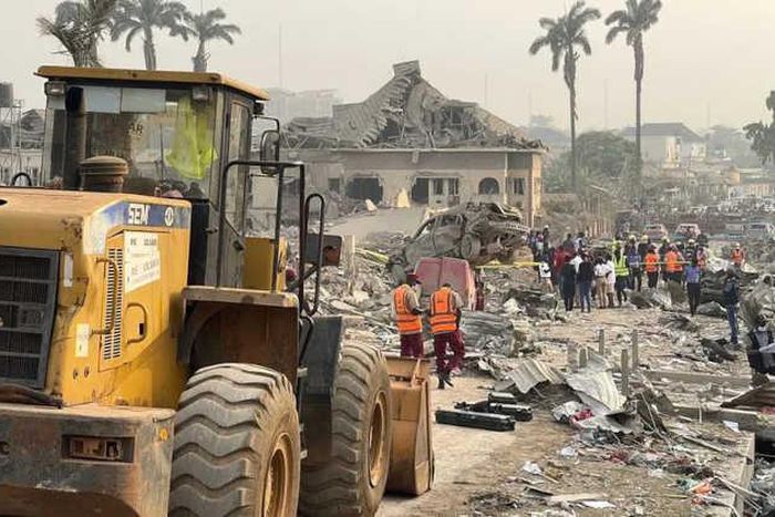 Rescue operations continue at the site of the Ibadan explosion days after the blast. [Development Diary]