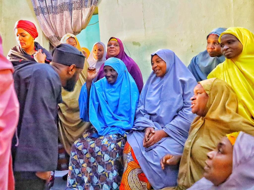 Seyi Tinubu pays condolence visit to Buhari over the death of his niece.