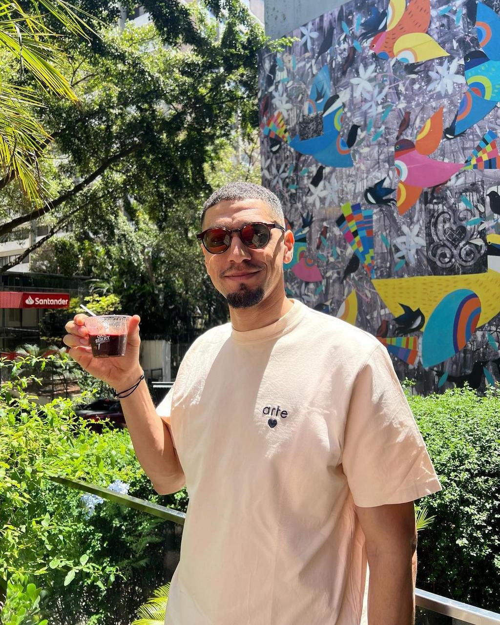 Leon Balogun on vacation in Brazil