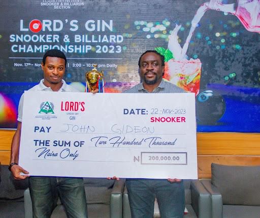 Elevating Sportsmanship: Lord’s London Dry Gin sponsors Lagos Country Club Snooker Tournament 2023