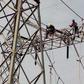TCN staff working assiduously to restore power supply to Sokoto, Kebbi and Zamfara States following fire outbreak in its substation in Birnin Kebbi on Thursday night. [NAN]