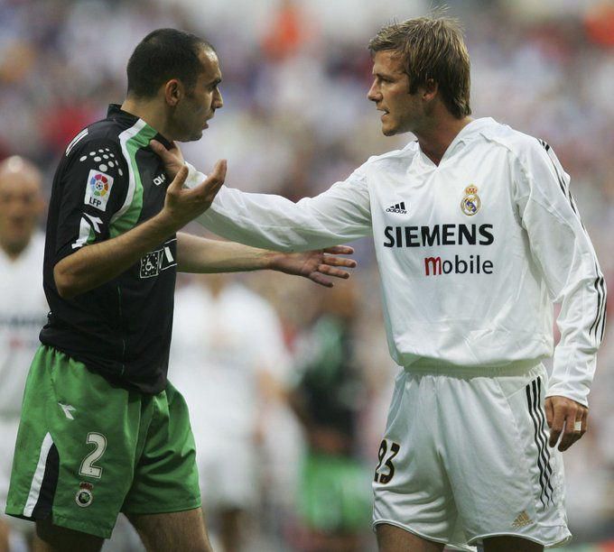 Walid Regragui facing off with David Beckham in La Liga