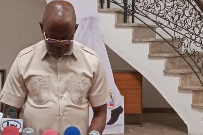 The chairman of the All Progressives Congress (APC), Adams Oshiomhole. [Twitter/@OfficialAPCNg]