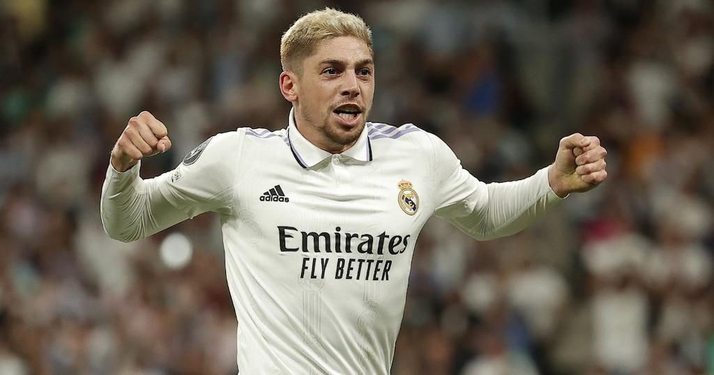 Fede Valverde scored Real Madrid's fifth against Celtic