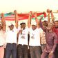Gov. Babajide Sanwo-Olu of Lagos State (sixth left) and his Deputy, Dr Obafemi Hamzat (sixth right) being endorsed by National Association of Nigerian Students (NANS) Lagos State led by the Chairman, Comrade Olusesi Tolulope during the students mega ra...