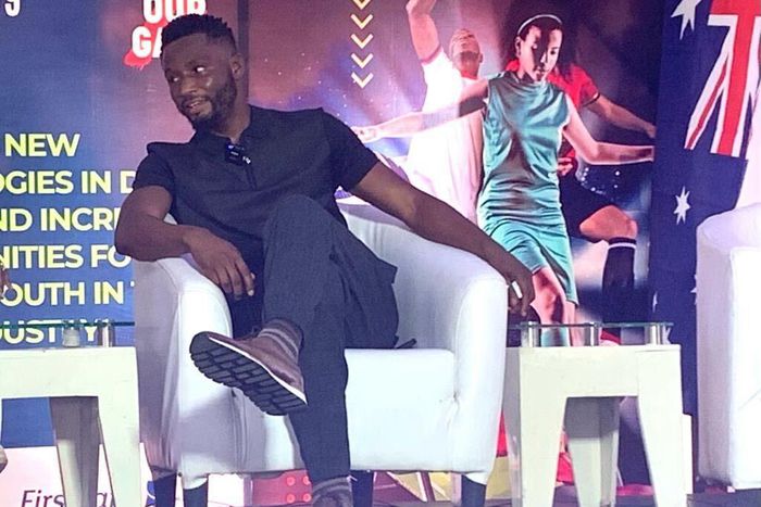 Mikel Obi at the Vyootopia.