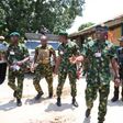The Chief of Army Staff, Lt.-Gen. Taoreed Lagbaja addressing troops at Forward Operation Base (FOB) Erena in Shiroro Local Government Area of Niger state on Wednesday (16/8/23). [NAN]